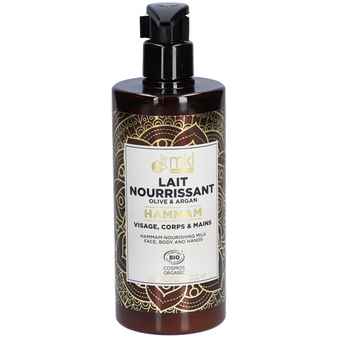 MKL Green Nature Hammam Nourishing Milk Olive Argan Body Hands Organic 400ml