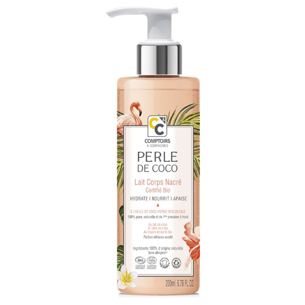 Comptoirs & Compagnies Perle de Coco Lait Corps Nacré Bio — 200 ml