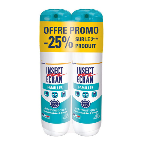 Insect Ecran anti-moustiques spray répulsif peau Familles (200 ml)