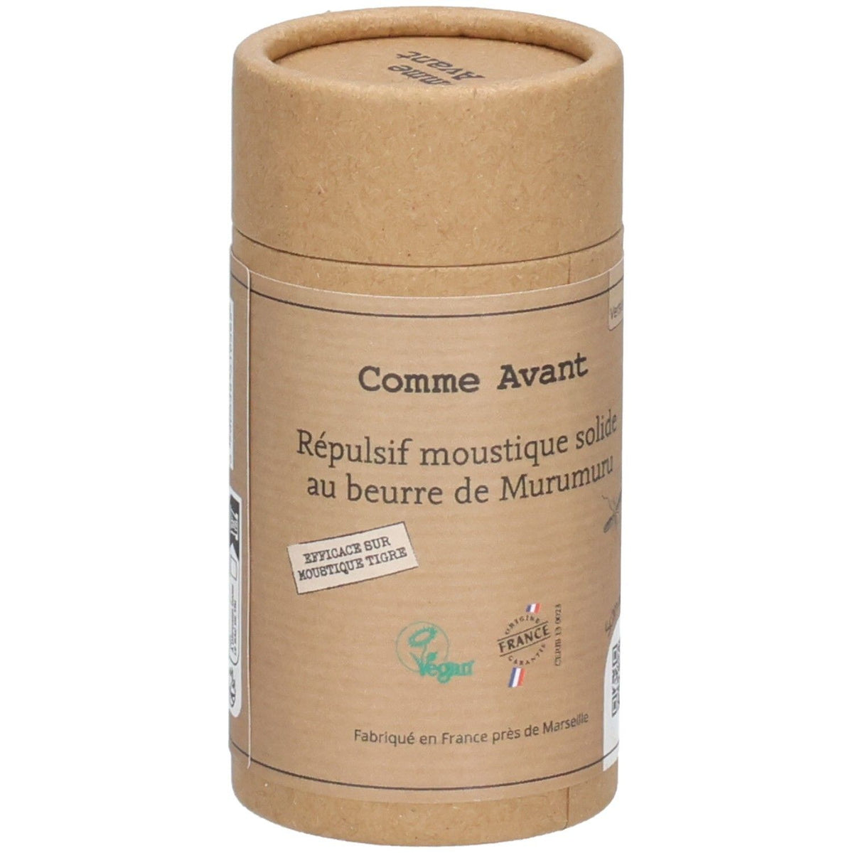 Comme Avant Répulsif moustique solide au beurre de murumuru (80 g)