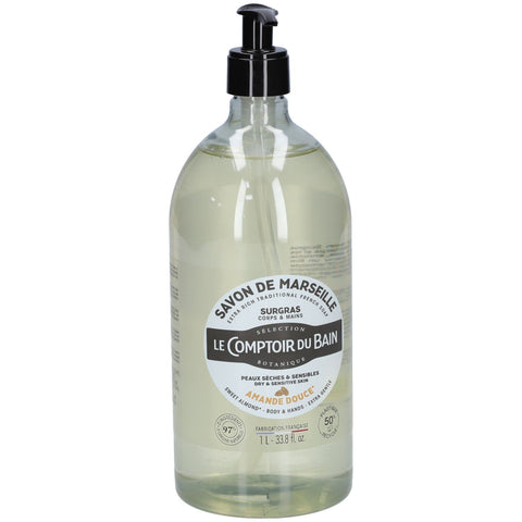 Le Comptoir du Bain savon de Marseille amande douce (1000 ml)