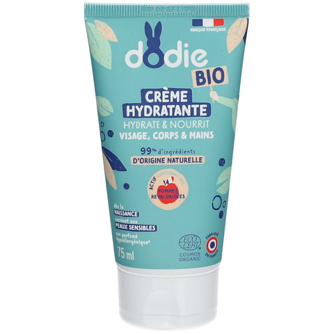 Dodie Bébé Crème hydratante 3 en 1 certifiée Bio (75 ml)