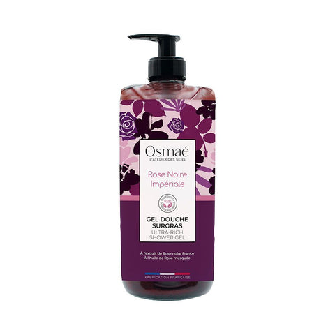 Osmaé Gel douche surgras Rose Noire Impériale à la rose musquée (1000 ml)
