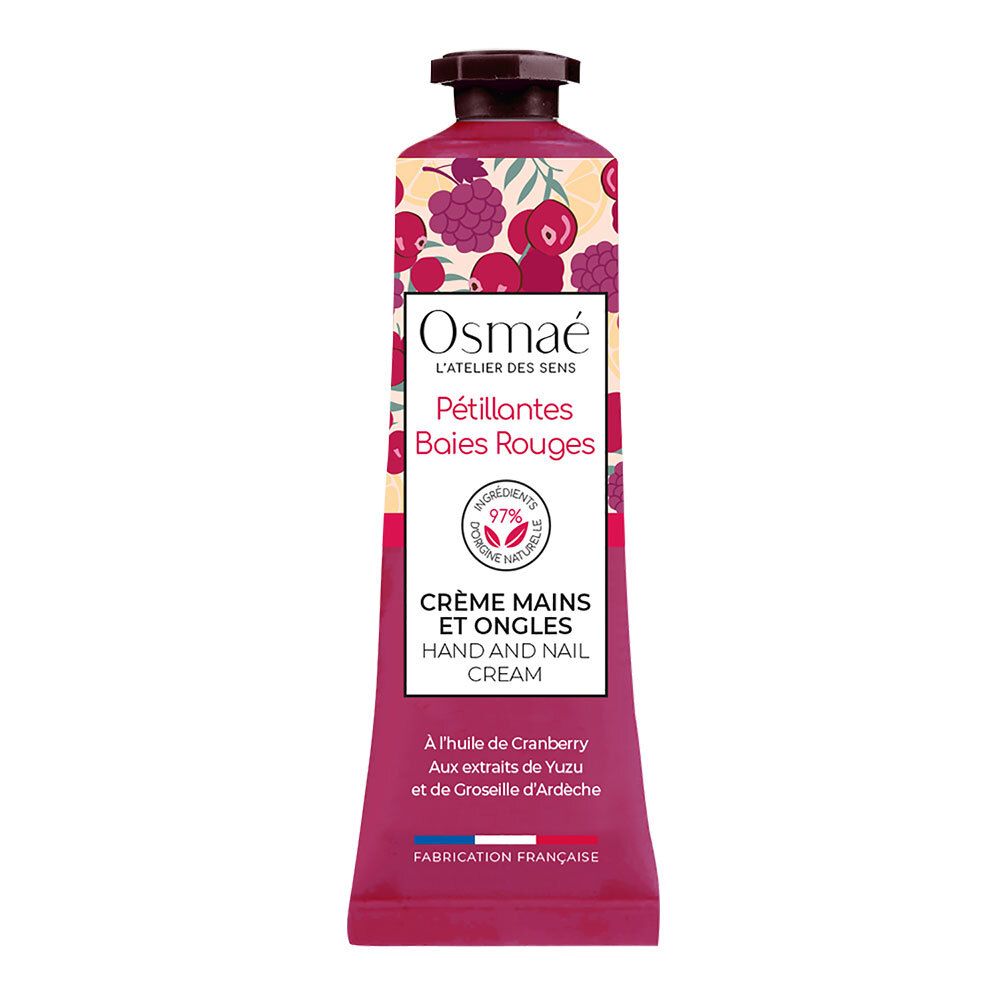 Osmaé Crème mains et ongles Pétillantes Baies Rouges — 30 ml