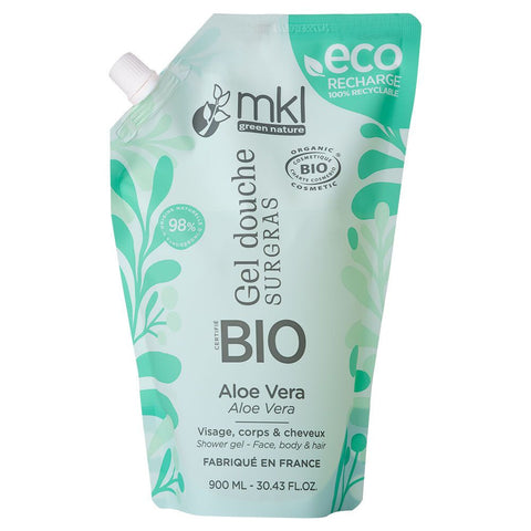 mkl Gel douche éco-recharge certifiée bio 900 ml - Aloe Vera