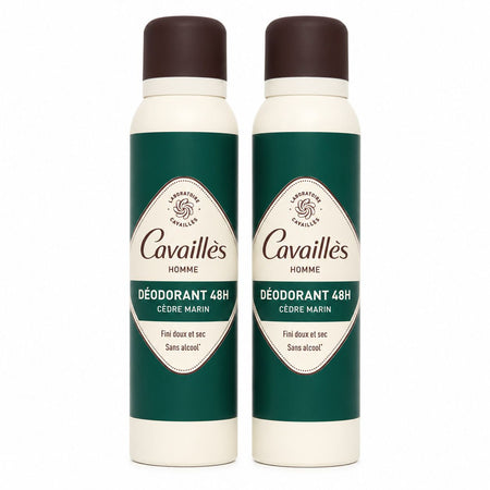 Rogé Cavaillès Anti-transpirant Homme contrôle 48h Spray (Lot de 2 — 300 ml)