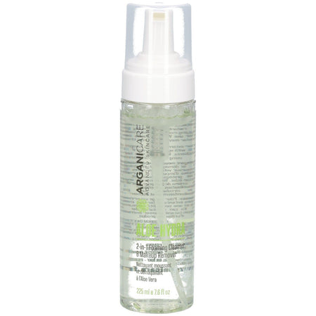 Arganicare Lotion moussante et démaquillante pour le visage - Tous types de peaux (225 ml)