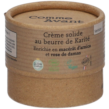 Comme Avant Crème solide enrichie au macérat d'arnica & poudre de rose — 50 g