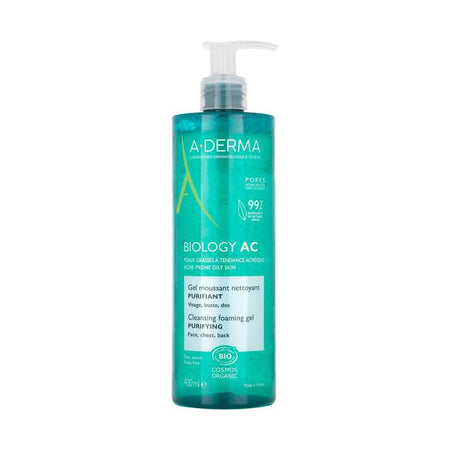A-DERMA BIOLOGY AC gel moussant nettoyant purifiant (400 ml)