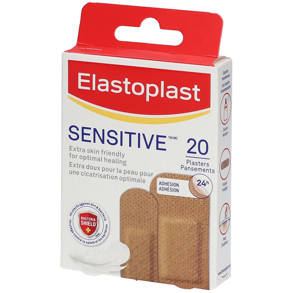 Elastoplast Pansements Sensibles Peaux métisses — 20 pièces