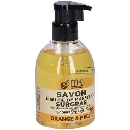 MKL Savon Liquide de Marseille Surgras Orange & Miel — 300 ml