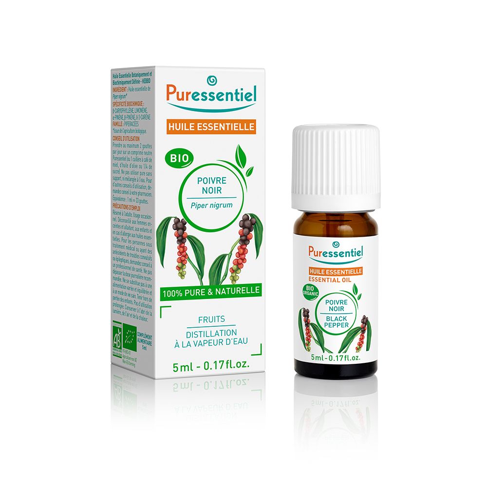 Puressentiel Huile Essentielle Poivre Noir BIO (5 ml)