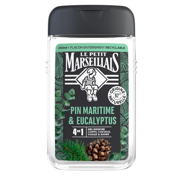Le Petit Marseillais Gel Douche Homme Pin Maritime & Eucalyptus (250 ml)