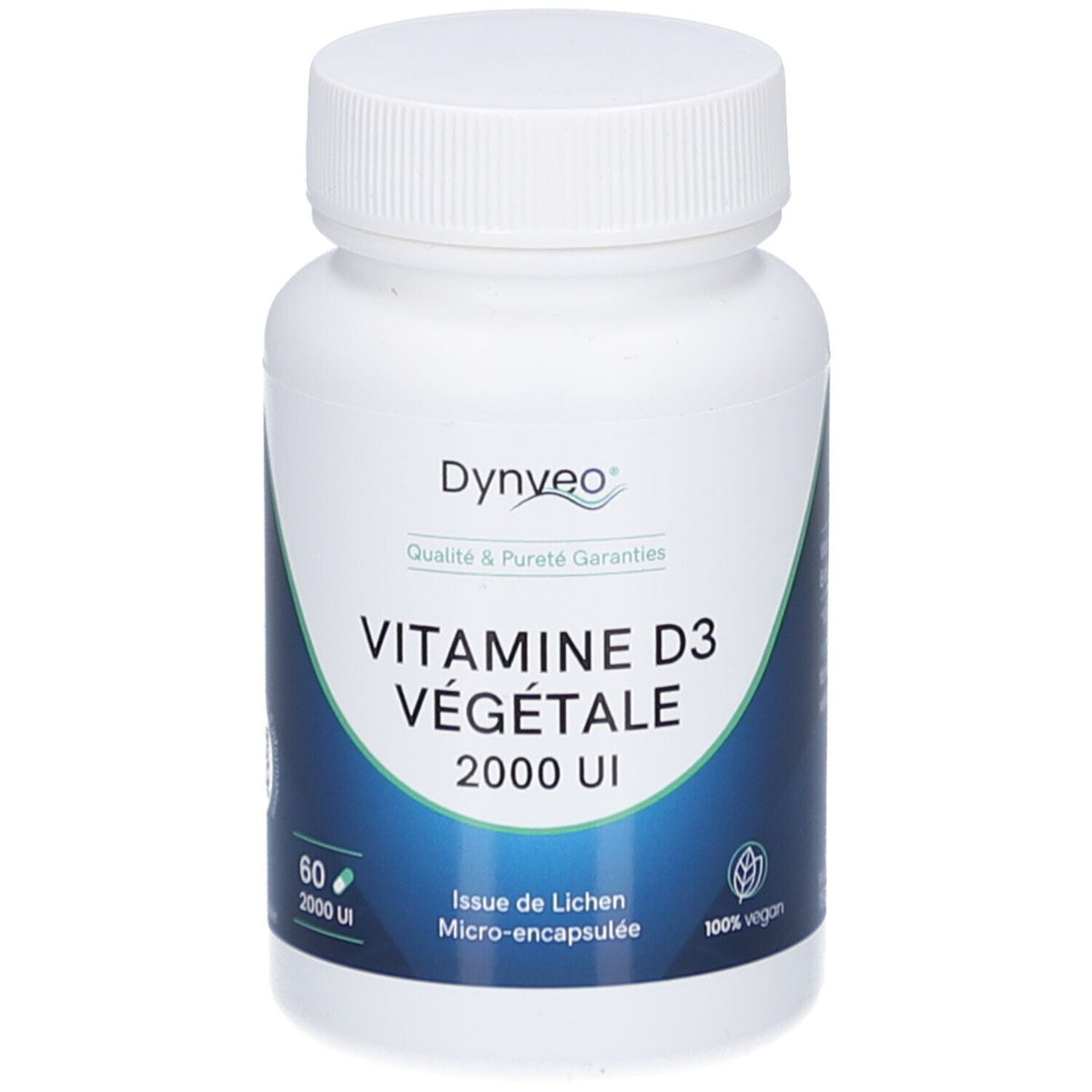 DYNVEO Vitamine D3 Végétale 2000 UI (60 gélules)