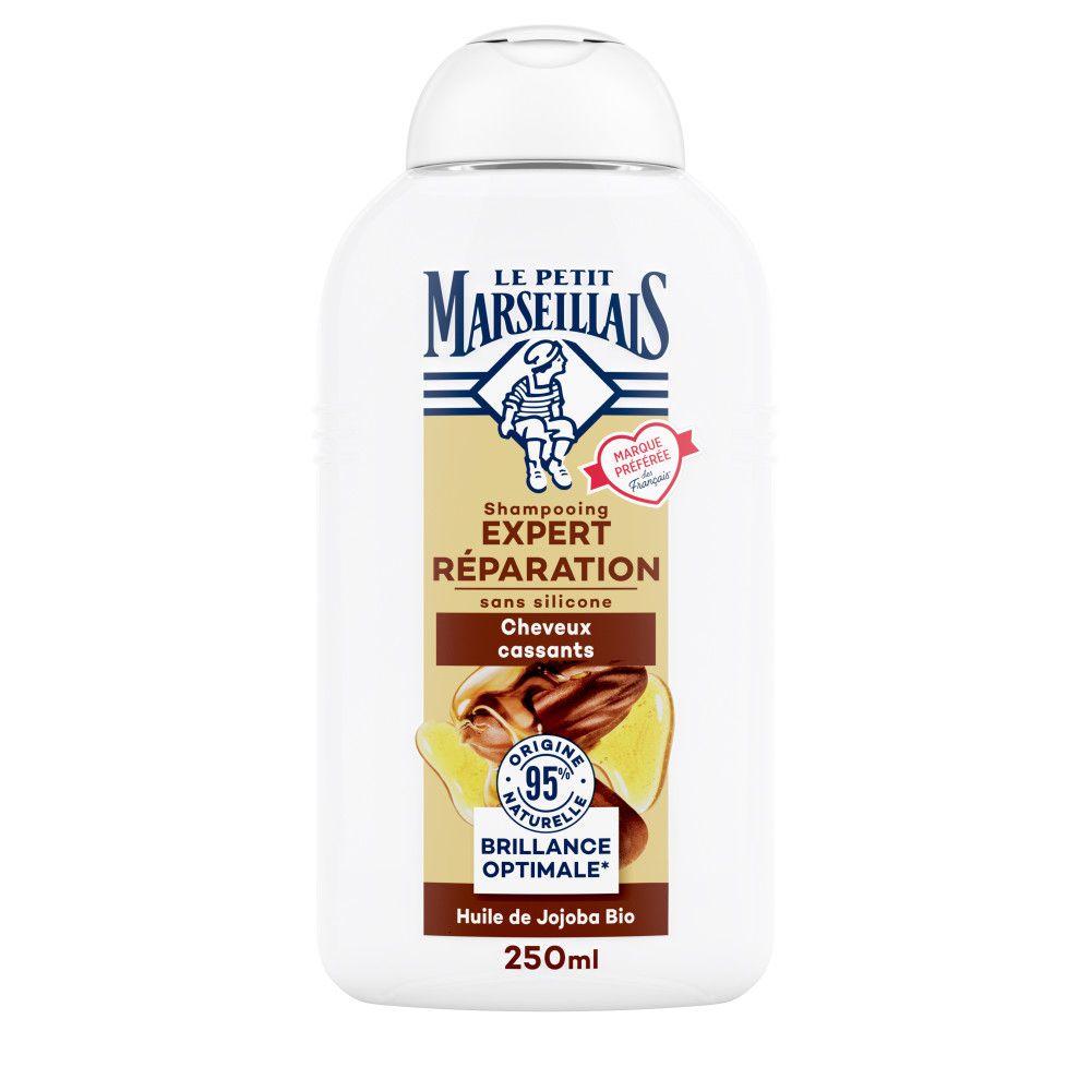 Le Petit Marseillais Shampooing Expert Réparation à l’Huile de Jojoba Bio (250 ml)