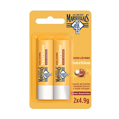 Le Petit Marseillais Soin Lèvres Nutrition lèvres desséchées x2 — 9 g