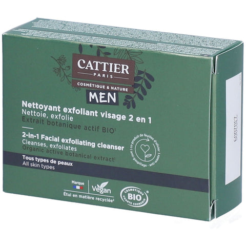 CATTIER Nettoyant Exfoliant Visage 2 en 1 — 85 g