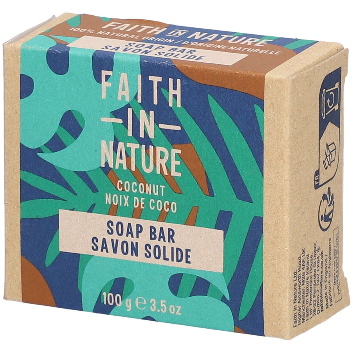 FAITH IN NATURE Savon solide Noix de coco — 100 g