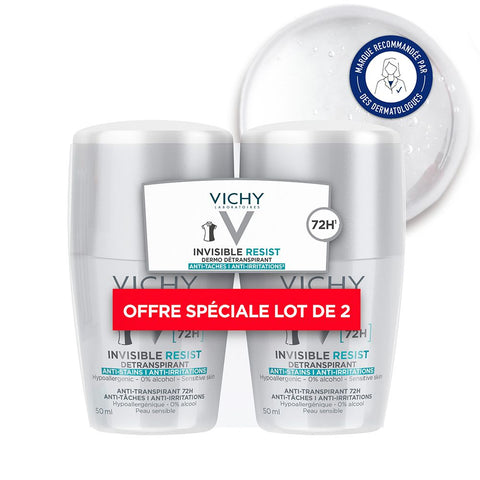 VICHY DÉODORANT DERMO-DÉTRANSPIRANT INVISIBLE PROTECT 72H ANTI-TACHES ANTI-IRRITATIONS — 100 ml