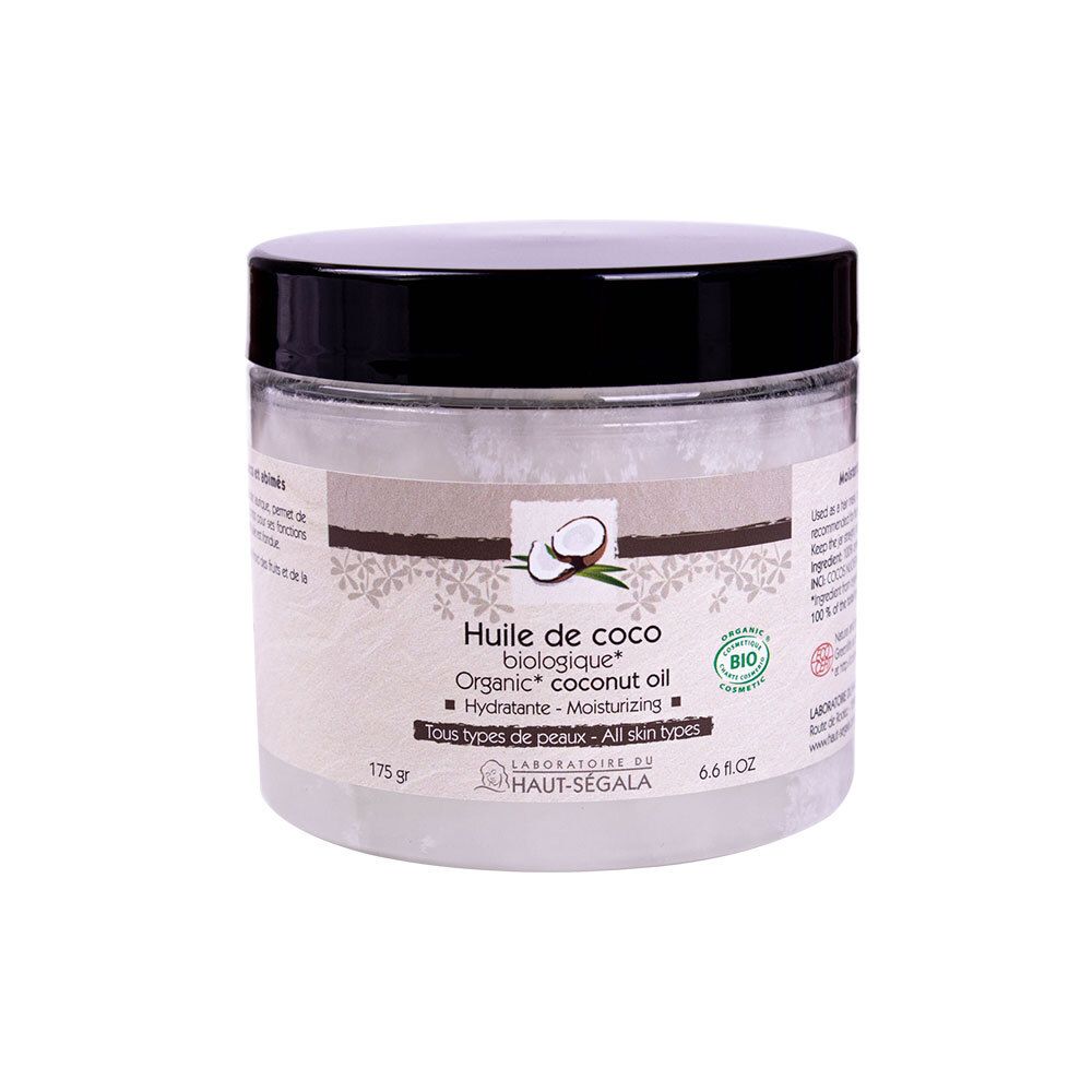 Laboratoire du Haut-Ségala Huile de Coco Vierge Bio visage, corps et cheveux — 175 g