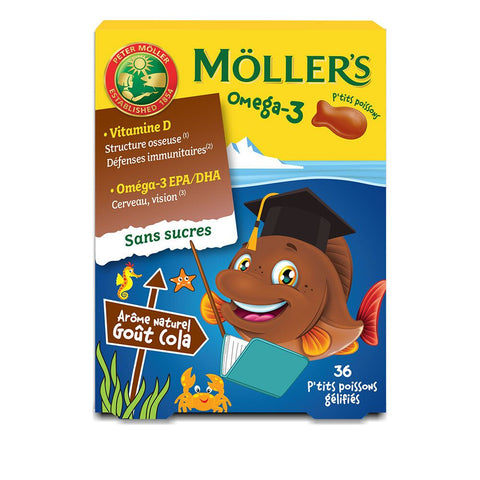 Möller’s Oméga-3 – P’tits Poissons goût Cola — 36 pc(s)