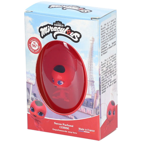 Miraculous Savon parfumé cerise avec figurine Tikki à collectionner — 75 g