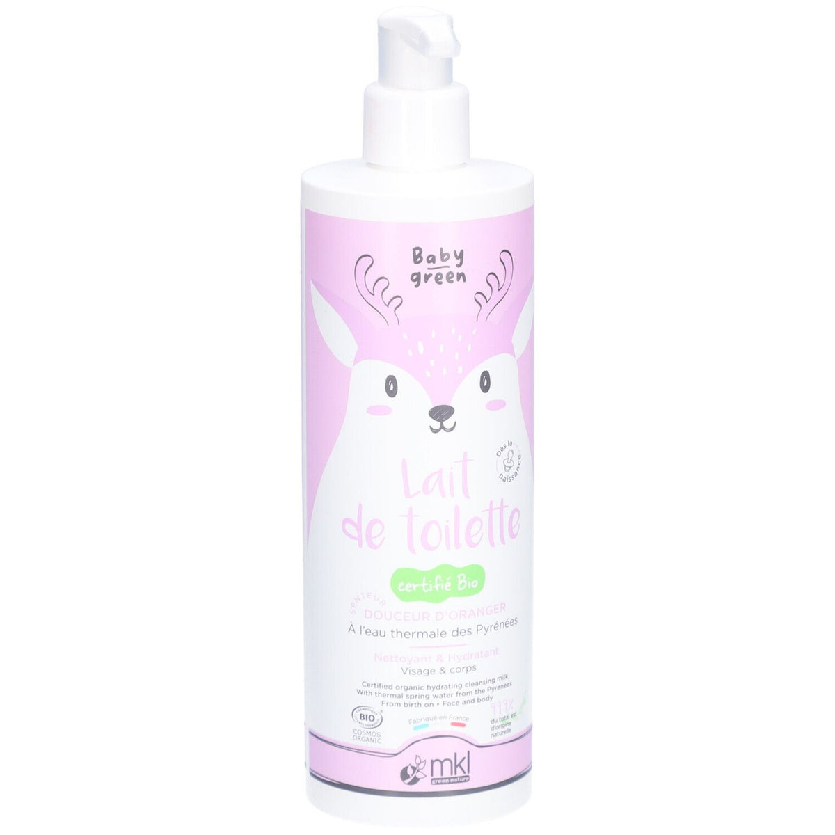 mkl Baby Green Lait de Toilette Douceur d'oranger (400 ml)