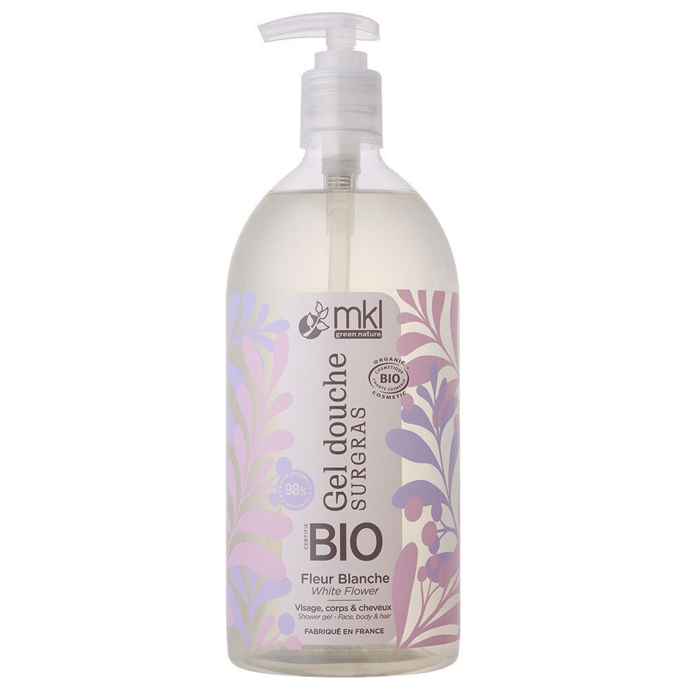 MKL Gel Douche Surgras - Fleur blanche Bio — 1000 ml