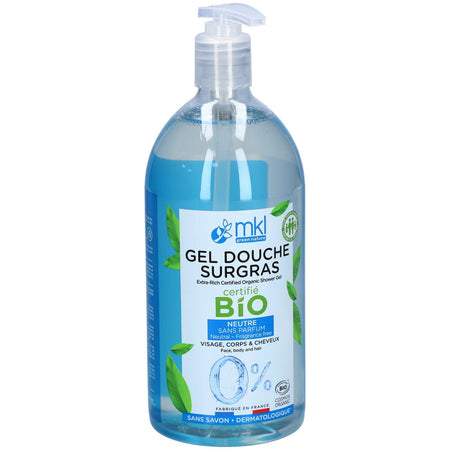MKL Gel Douche Surgras - Neutre Bio (1000 ml)