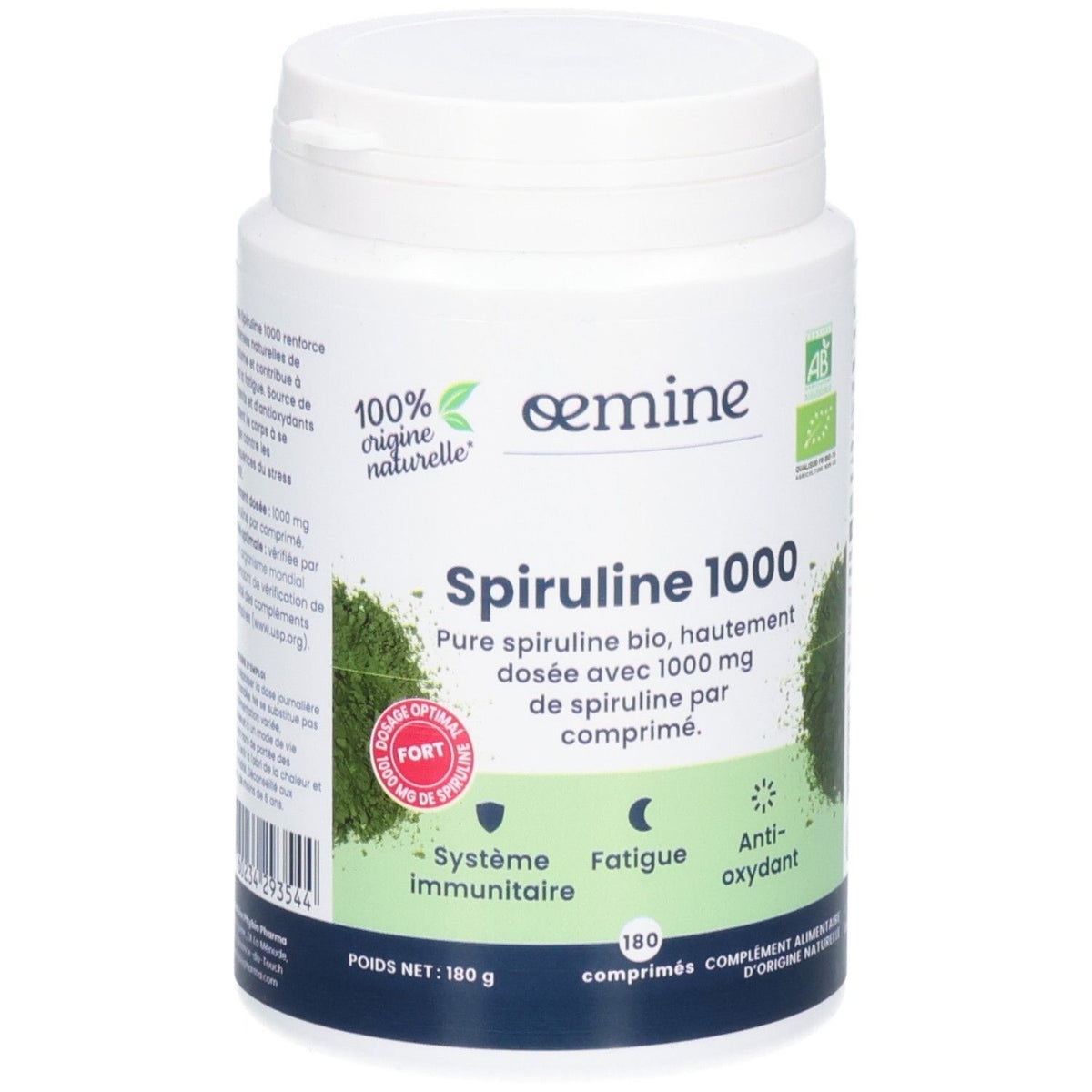 Oemine Spiruline 1000 (60 comprimés)