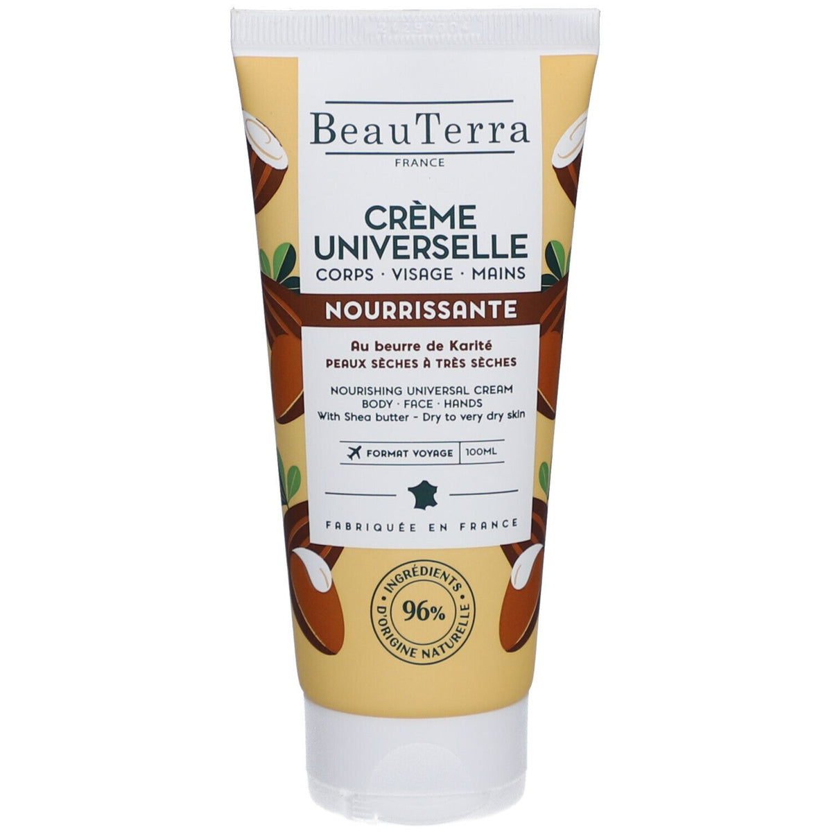 Beauterra Crème universelle nourrissante karité peaux sèches (100 ml)