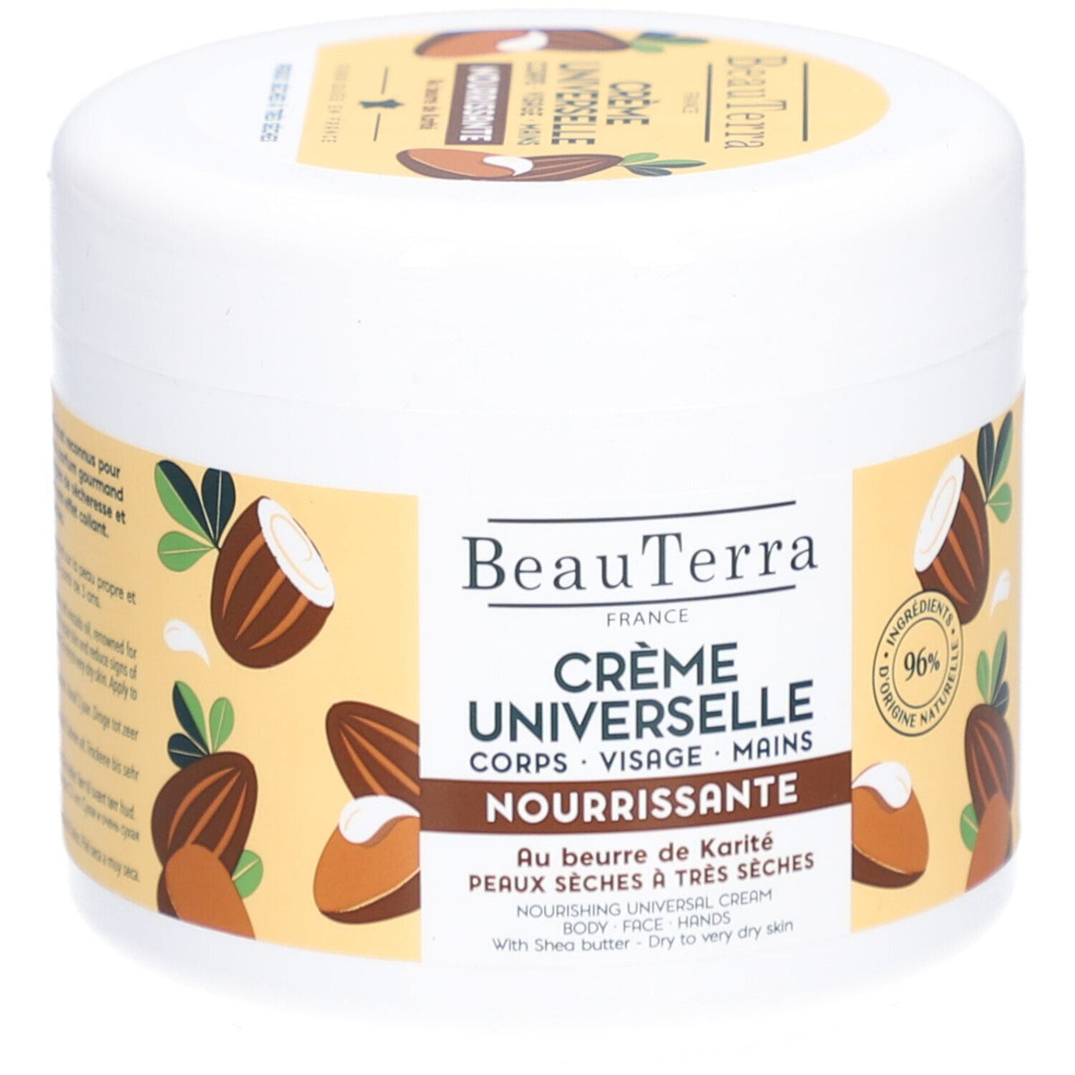 BeauTerra Crème nourrissante universelle visage corps mains dès 3 ans (400 ml)