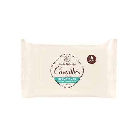 Cavailles Dermatological Deodorant Wipes x15