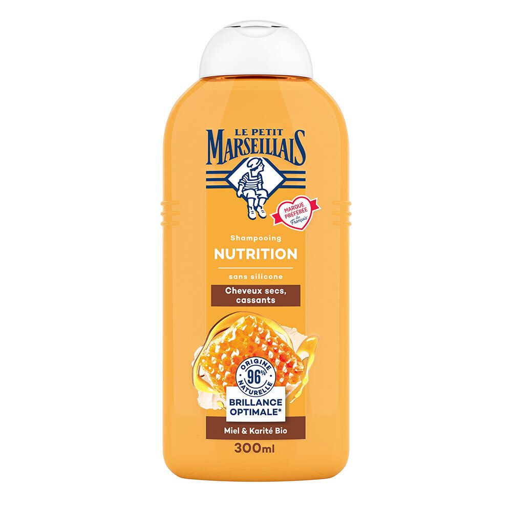 Le Petit Marseillais Shampooing Nutrition Miel & Karité Cheveux Secs (300 ml)