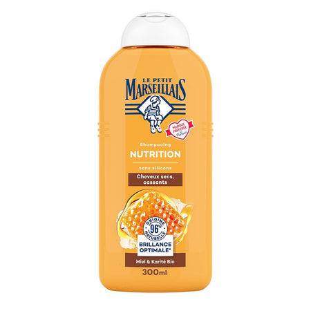Le Petit Marseillais Shampooing Nutrition Miel & Karité Cheveux Secs (300 ml)