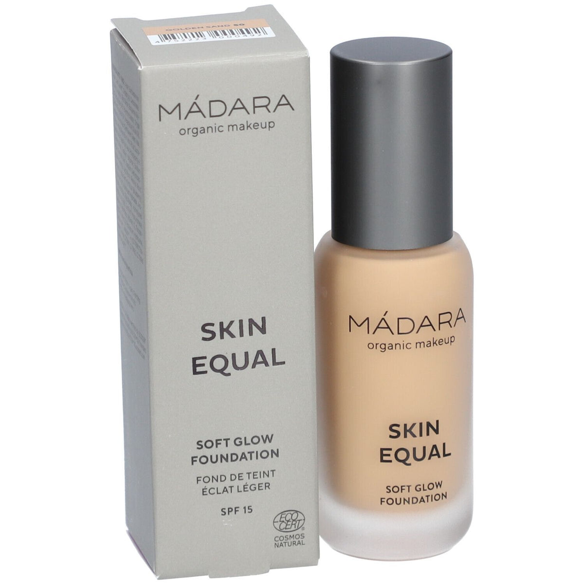 Mádara Skin Equal Fond De Teint Éclat Spf15 #50 Golden Sand (30 ml)