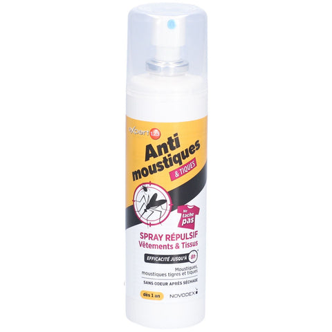 Nutreov Expert 123 Spray répulsif anti-moustiques vêtements et tissus (100 ml)