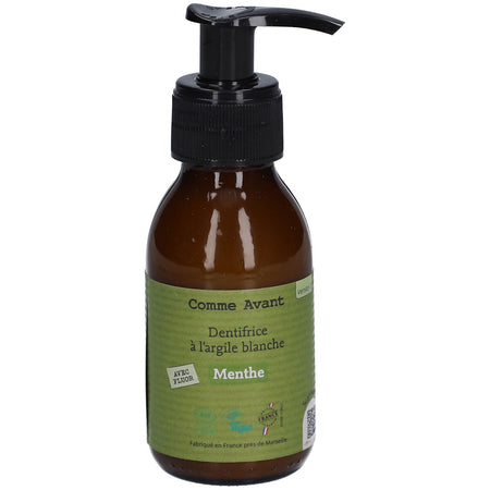 Comme Avant Dentifrice à l'argile blanche - Mentholé (105 g)