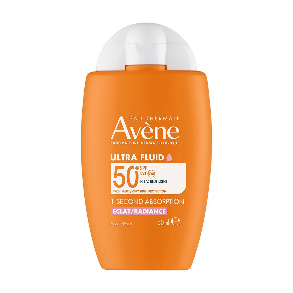Avène Solaire Ultra Fluid Radiance SPF50+ | Très Haute Protection | Éclat — 50 ml