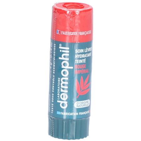 DERMOPHIL Baume Lèvres Hydratant Teinté Rouge Impérial — 40 g