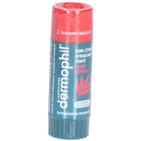 DERMOPHIL Baume Lèvres Hydratant Teinté Rouge Impérial — 40 g