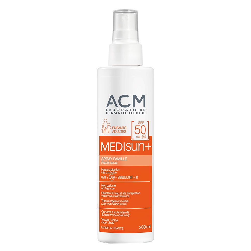 ACM® Medisun+ Spray solaire SPF 50 Protection familiale — 200 ml