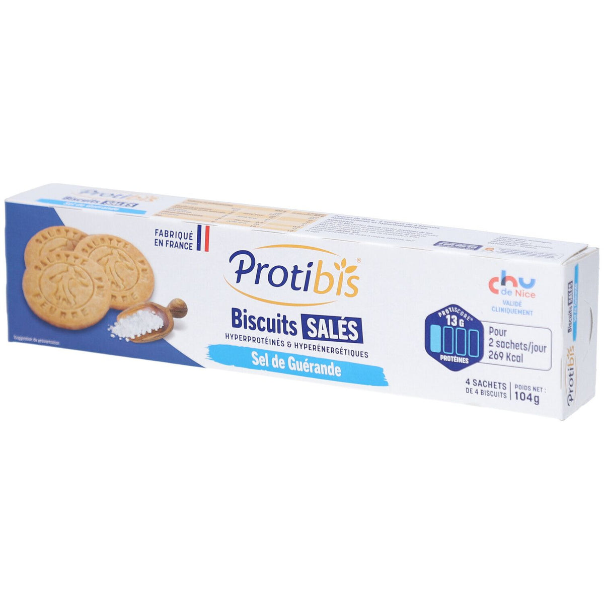 NESTLE Protibis Biscuits Salés Sel de Guérande — 4 pièces