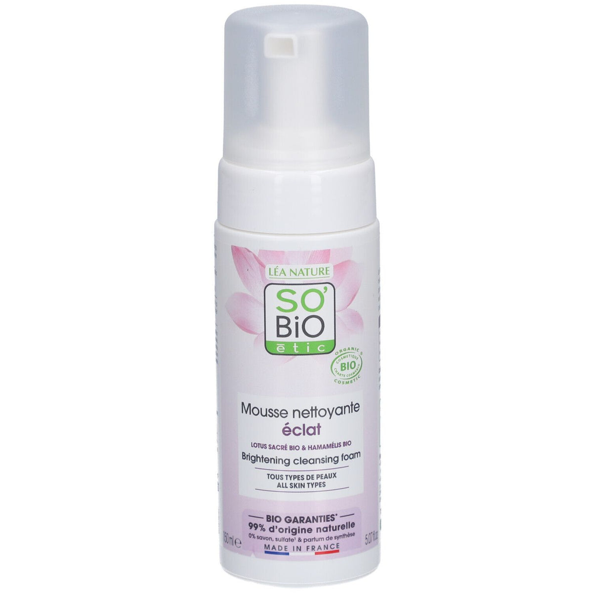 SO BIO ETIC Mousse Nettoyante Apaisante (150 ml)