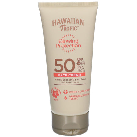 Hawaiian Tropic crème solaire visage Glow Protection SPF50 (50 ml)