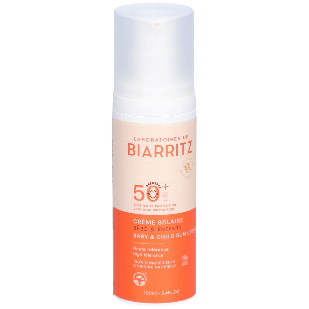 Laboratoires de Biarritz Crème solaire bébé & enfants SPF50+ (100 ml)