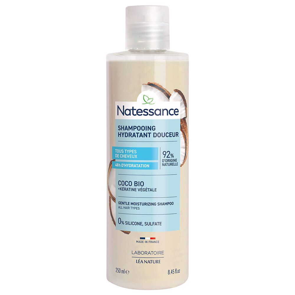 NATESSANCE Shampoing hydratant douceur coco (250 ml)