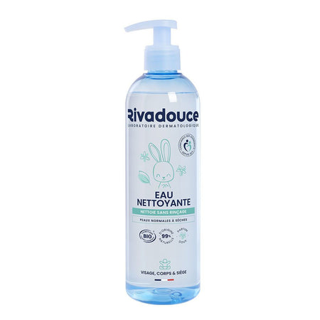 Rivadouce Eau nettoyante certifiée bio – Flacon pompe (500 ml)
