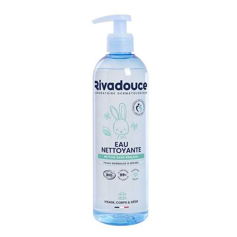 Rivadouce Eau nettoyante certifiée bio – Flacon pompe (500 ml)