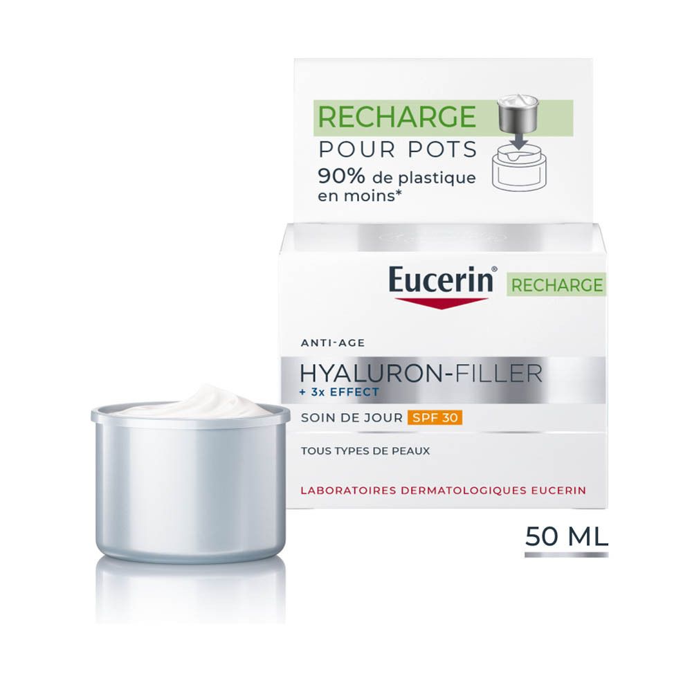 Eucerin Hyaluron-Filler + 3x Effect Recharge Soin de jour SPF30 - 50 ml